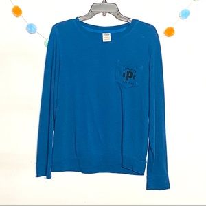 PINK crewneck pullover pocket sweater